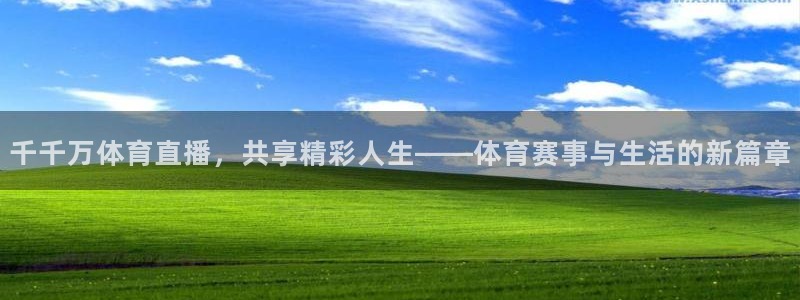 山猫直播体育在线观看：千千万体育直播，共享精彩人生——体育赛事与生活的新篇章